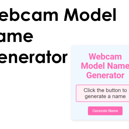 Webcam Model Name Generator